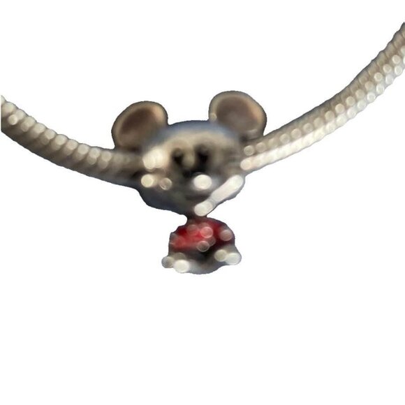Disney Parks Authentic PANDORA Charm - Mickey Mouse holding Red Balloon